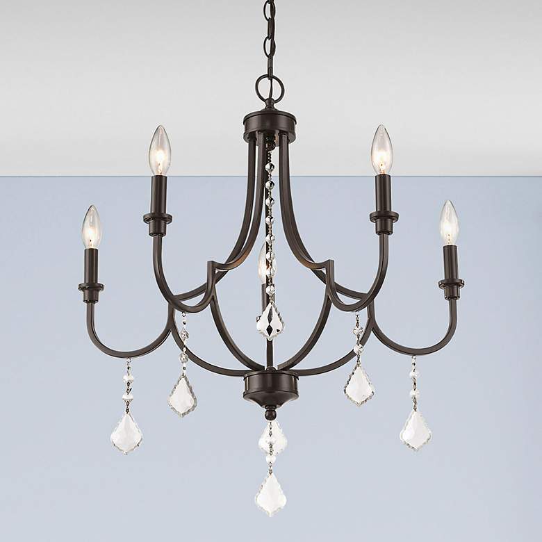 Image 1 Glendale 5 Light English Bronze Chandelier