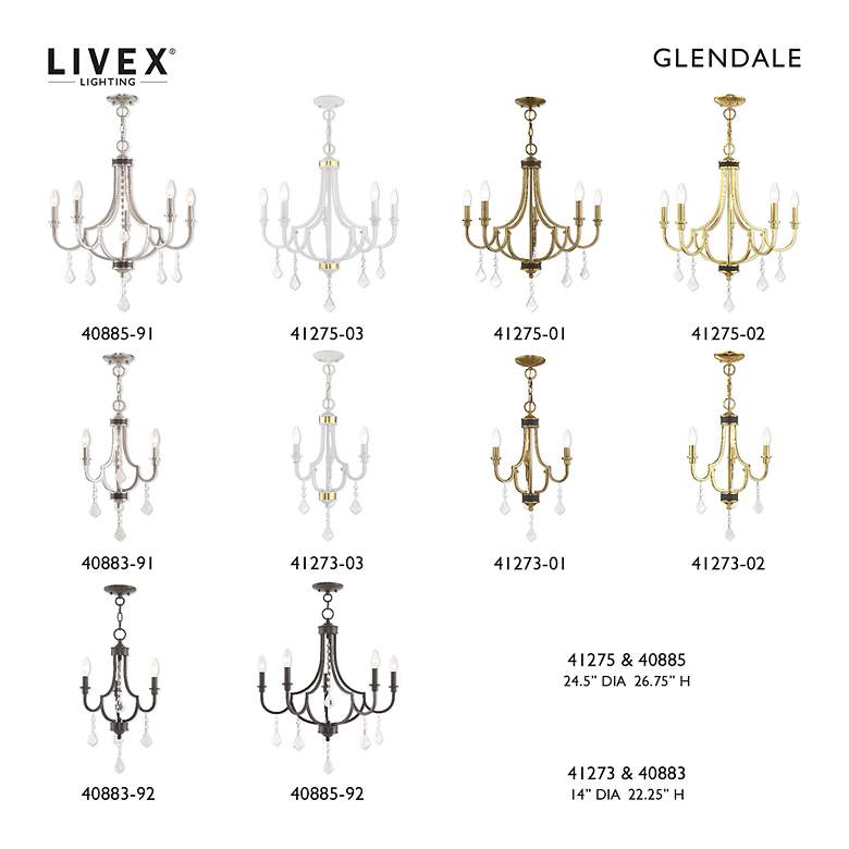 Image 3 Glendale 5 Light English Bronze Chandelier more views