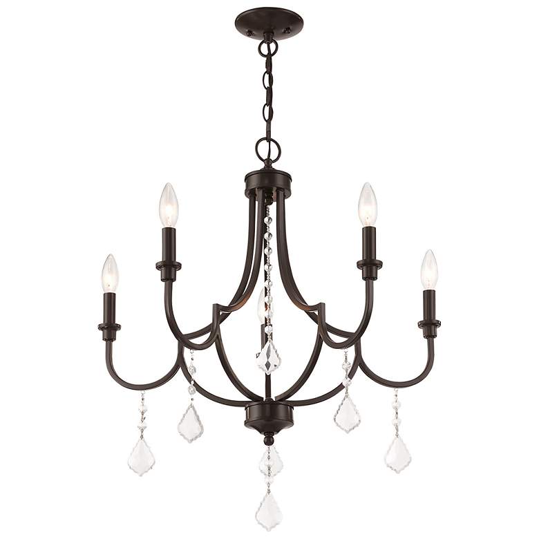 Image 6 Glendale 5 Light English Bronze Chandelier more views