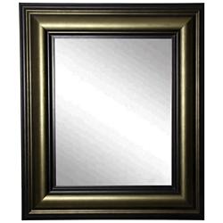 Glendford Bronze Antiqued 36&quot; x 42&quot; Stepped Wall Mirror