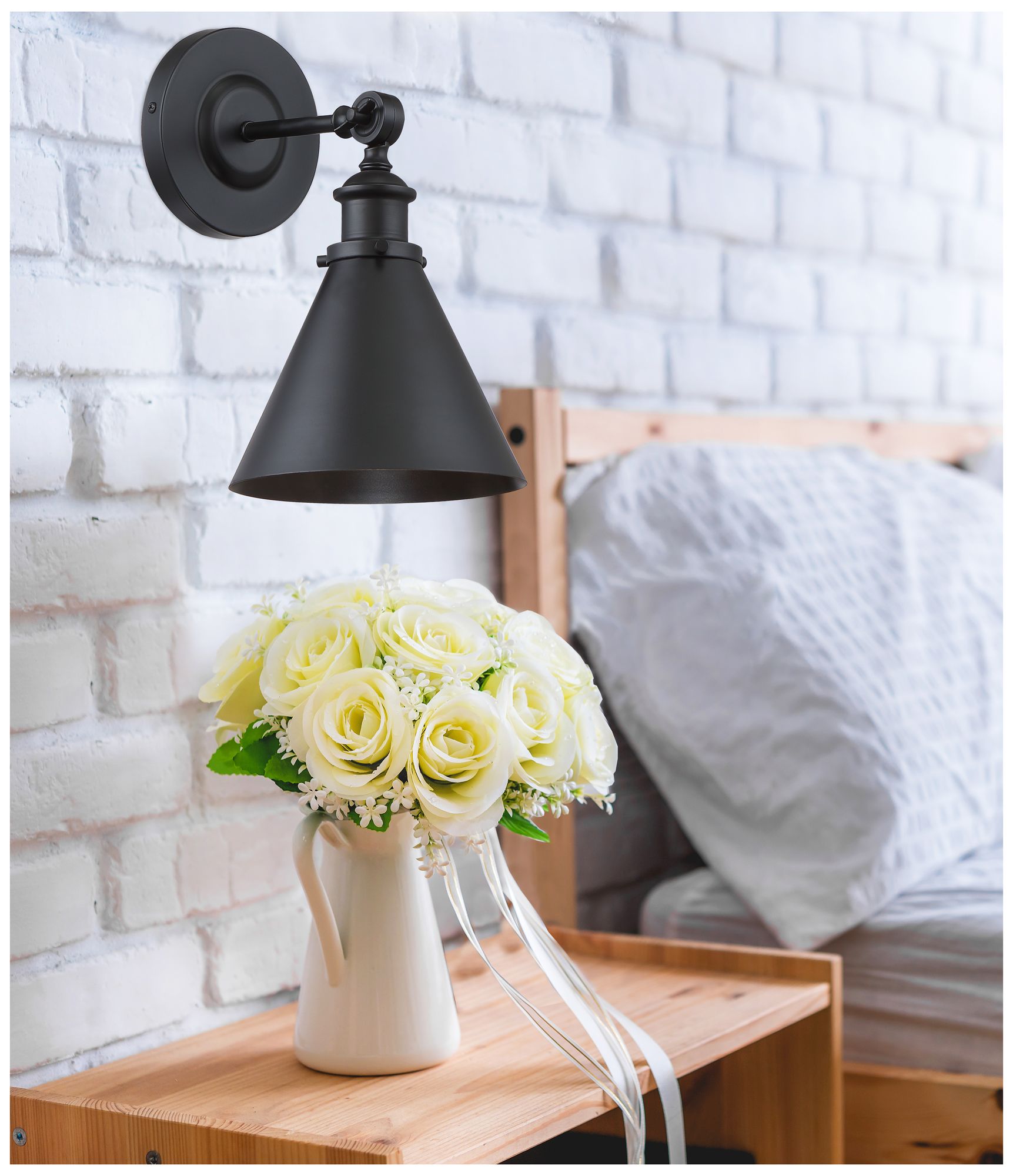 Image 7 Glenn 1-Light Adjustable Wall Sconce in Classic Bronze more views