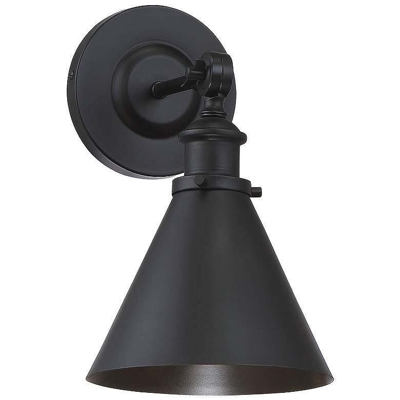 Image 3 Glenn 1-Light Adjustable Wall Sconce in Matte Black more views