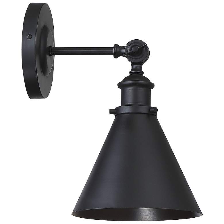 Image 4 Glenn 1-Light Adjustable Wall Sconce in Matte Black more views