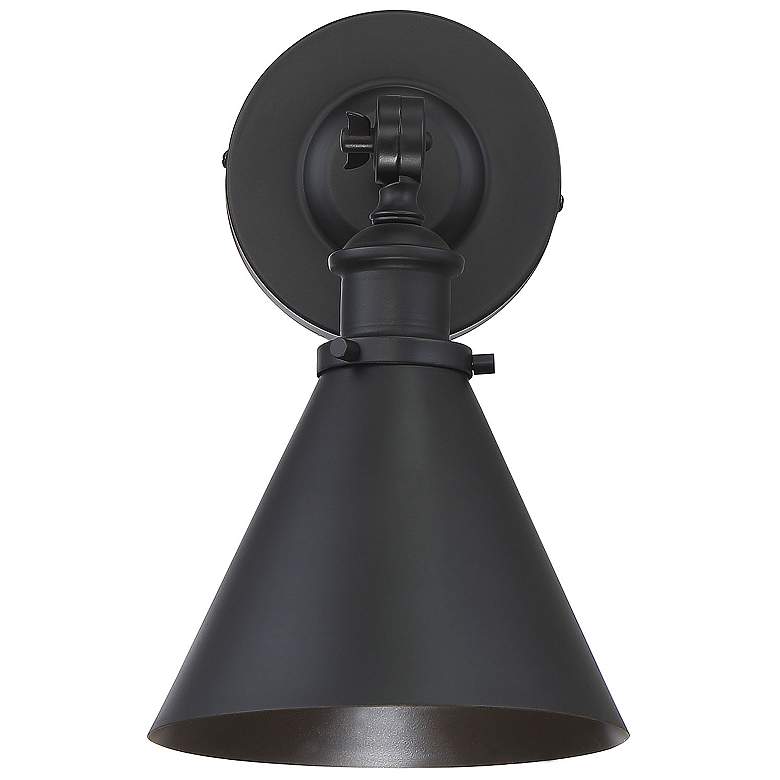 Image 5 Glenn 1-Light Adjustable Wall Sconce in Matte Black more views