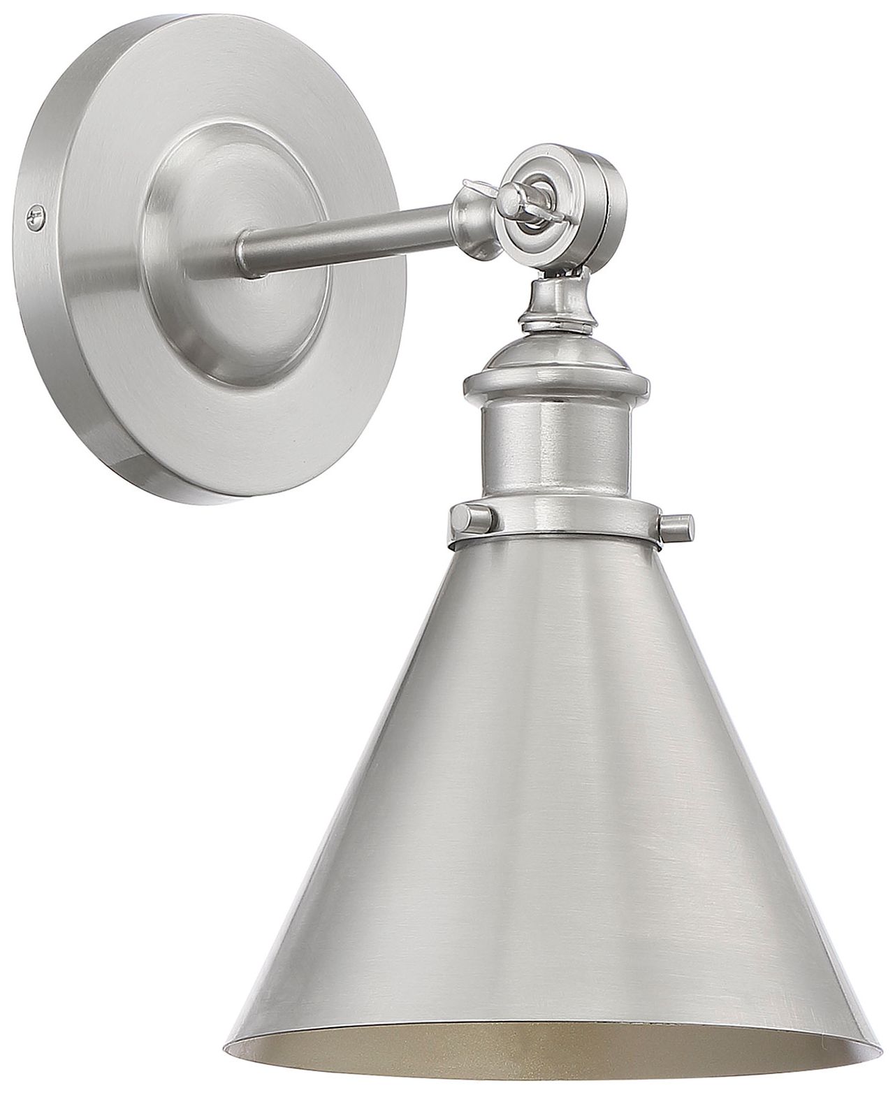 Image 2 Glenn 1-Light Adjustable Wall Sconce in Satin Nickel more views