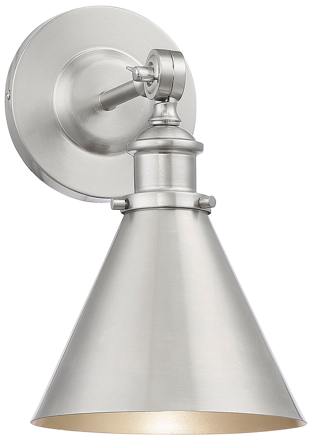 Image 3 Glenn 1-Light Adjustable Wall Sconce in Satin Nickel more views