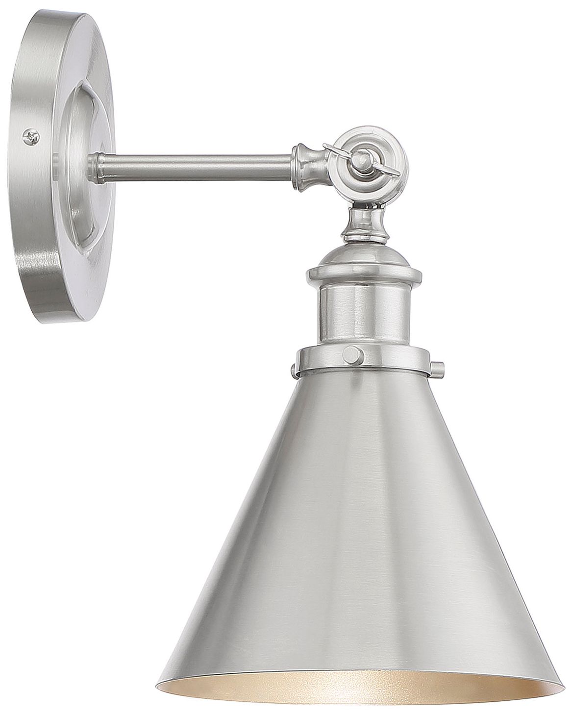 Image 4 Glenn 1-Light Adjustable Wall Sconce in Satin Nickel more views