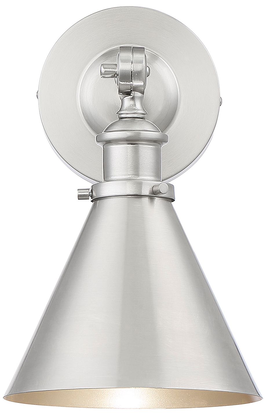 Image 5 Glenn 1-Light Adjustable Wall Sconce in Satin Nickel more views