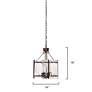 4_Glenn 14" Wide Bronze Pendant Light with Textured Glass more views