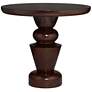 7_Glenn 30" Wide Oak Veneer Pedestal Table more views