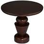 Glenn 30" Wide Oak Veneer Pedestal Table in scene