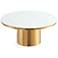 Glenn 31 1/2" Wide Gold Round Coffee Table