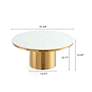 3_Glenn 31 1/2" Wide Gold Round Coffee Table more views