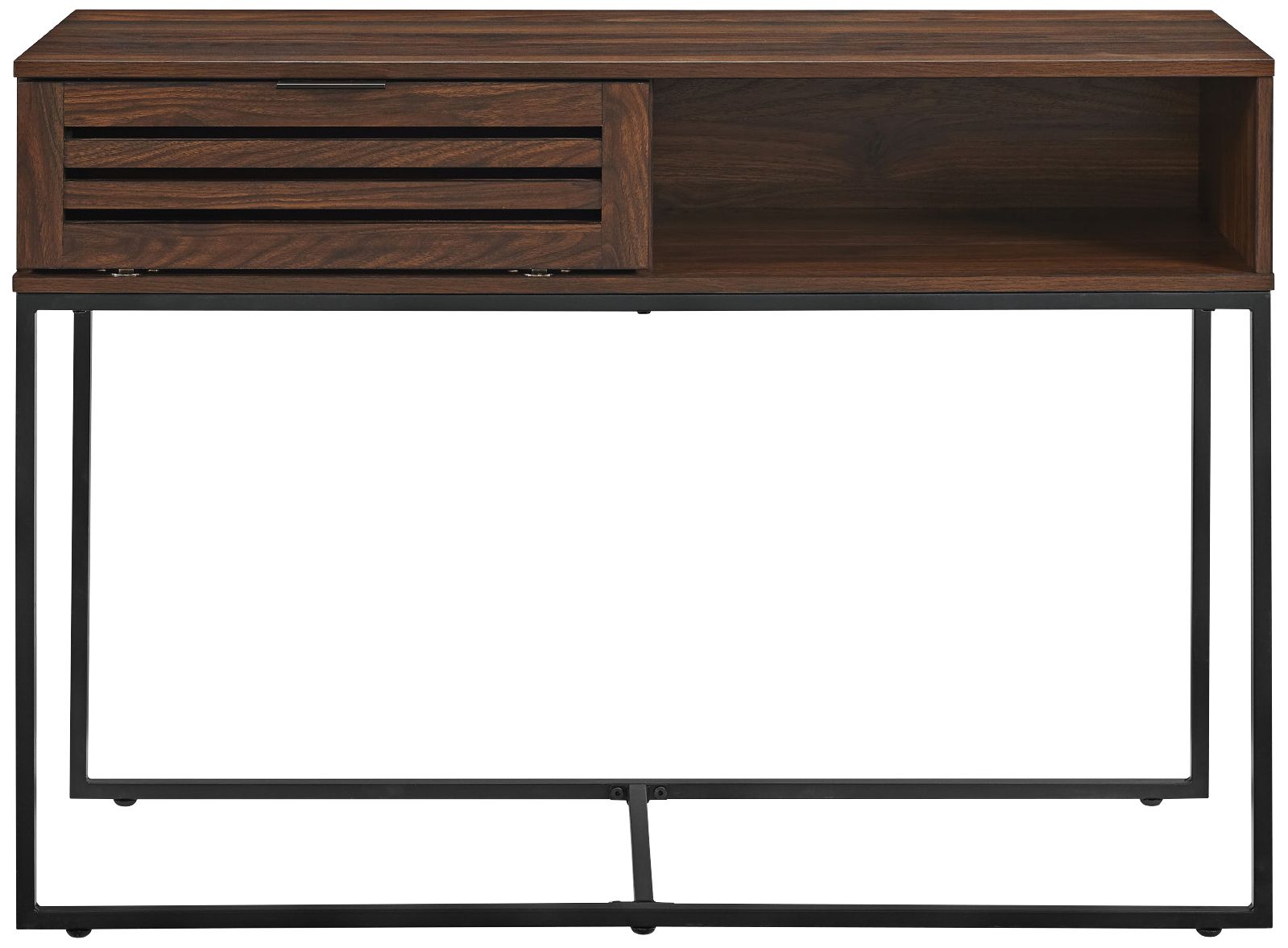 Glenn 42" Wide Dark Walnut Wood 1Door Entry Table 90N02 Lamps Plus