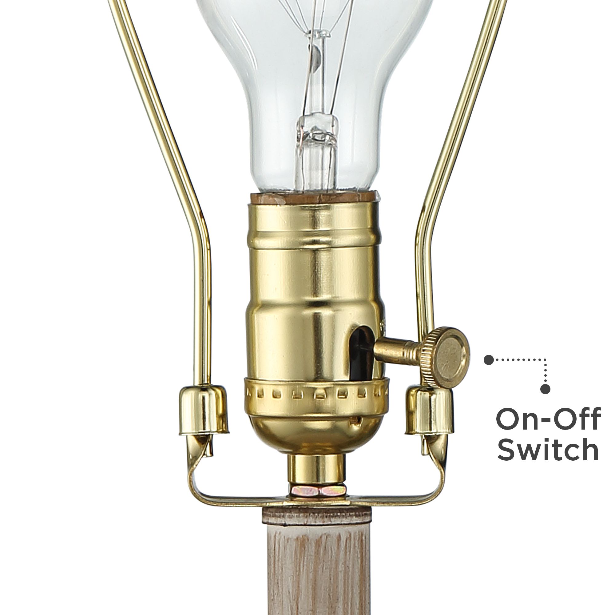 Image 3 Glenn Dapp Beige Pot Table Lamps With 8" Square Risers more views