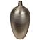 Glenn Large Metallic Silver Ceramic Vase