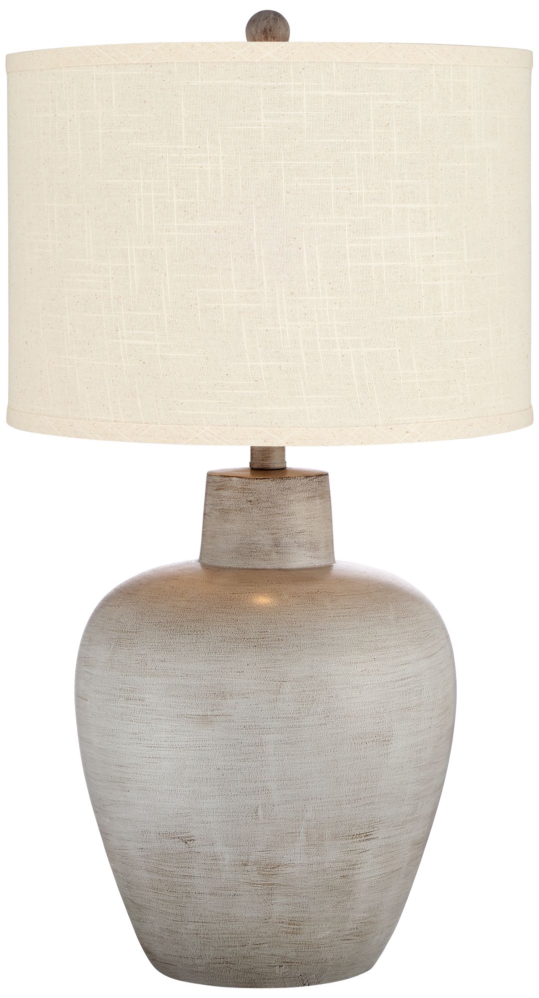 Glenn Terra Cotta Table Lamps Set of 2 with Cream Shade 199K3