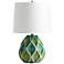 Glenwick Green and Blue Ceramic Table Lamp
