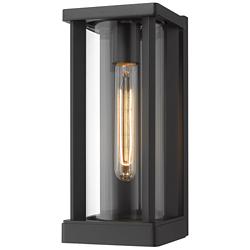 Glenwood 12 1/2" High Dark Black Outdoor Wall Light