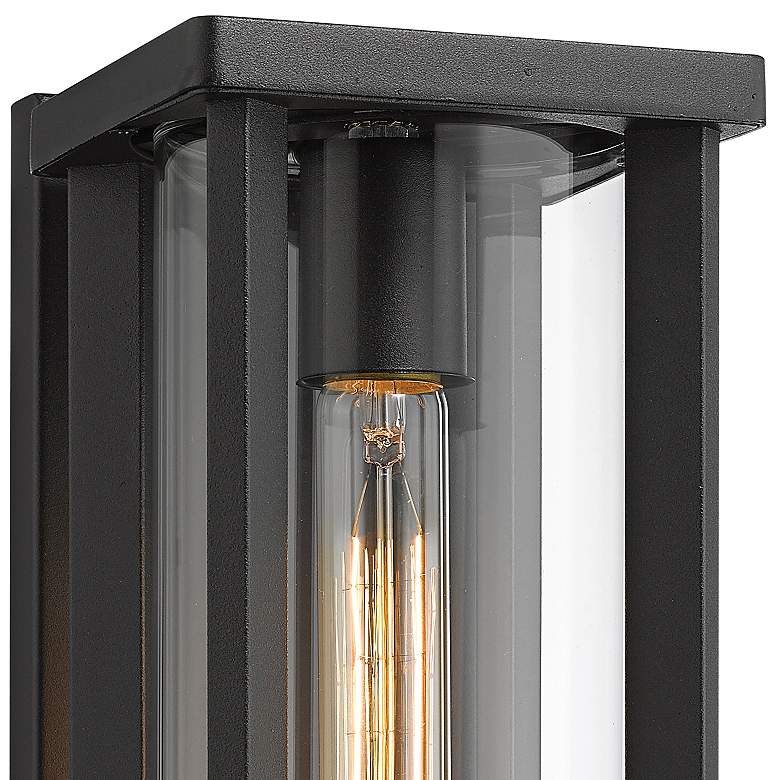 Image 4 Glenwood 12 1/2" High Dark Black Outdoor Wall Light more views