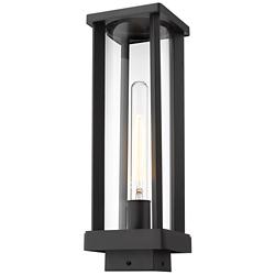 Glenwood 15" High Black Outdoor Post Light
