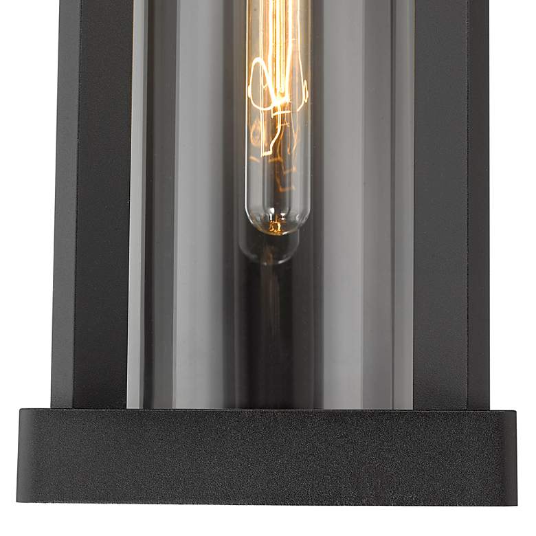 Image 3 Glenwood 16 3/4" High Black Rectangular Outdoor Wall Light more views