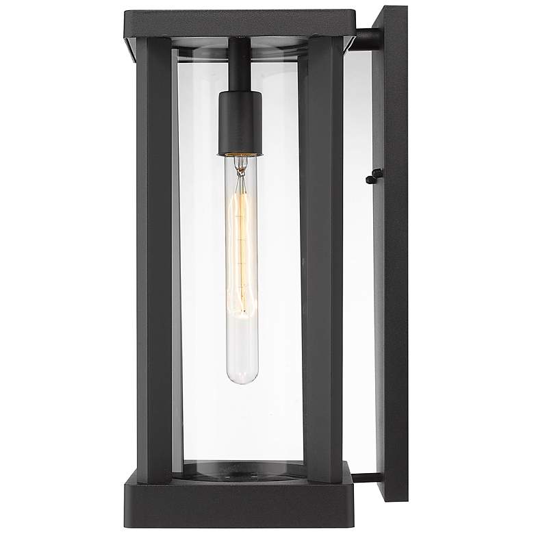 Image 4 Glenwood 16 3/4" High Black Rectangular Outdoor Wall Light more views