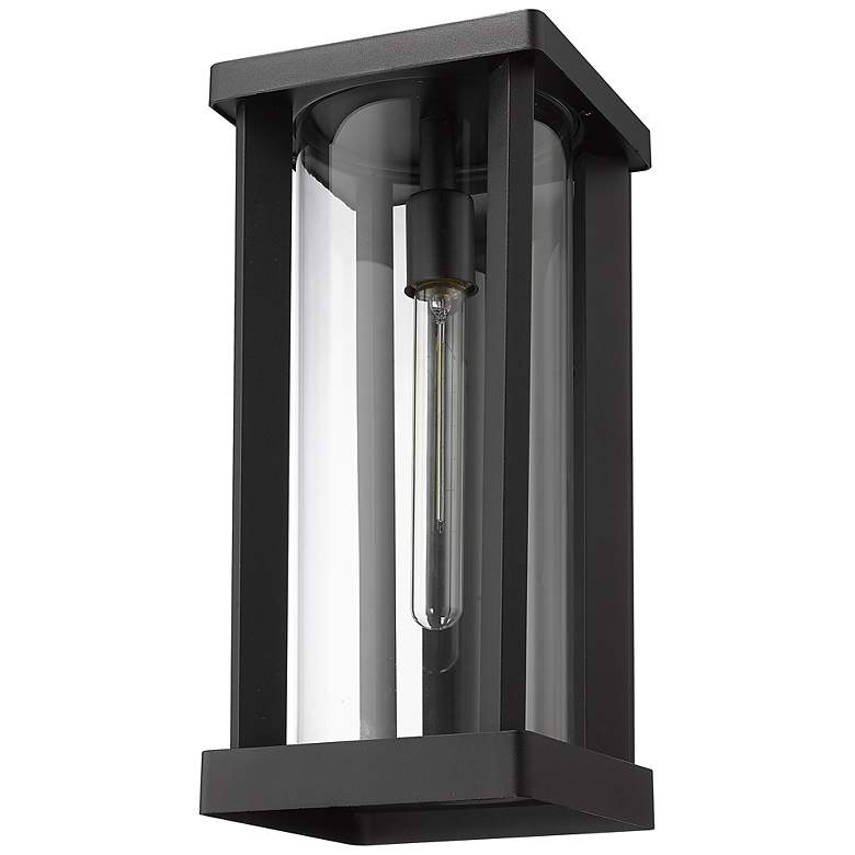 Image 6 Glenwood 16 3/4" High Black Rectangular Outdoor Wall Light more views