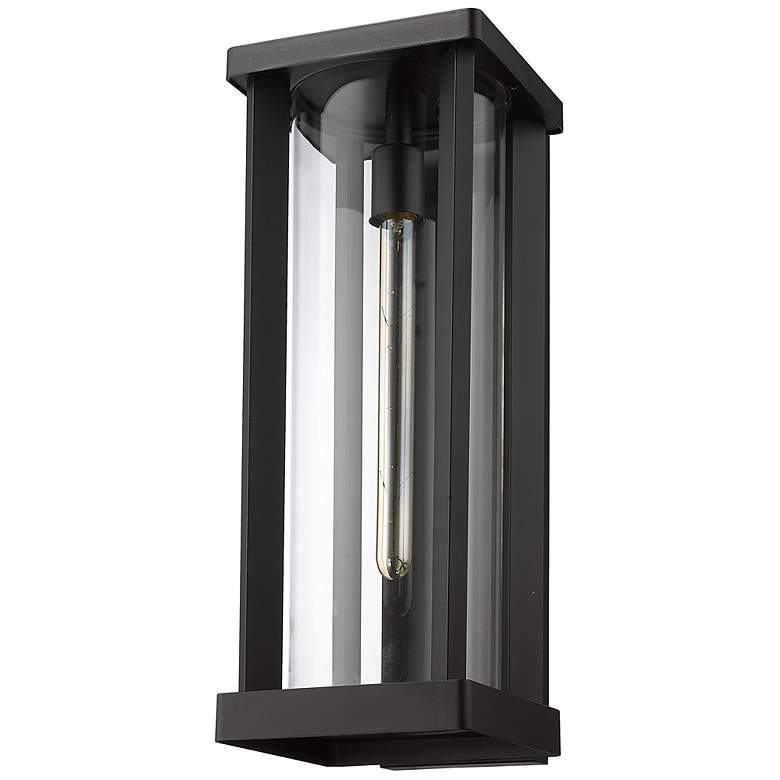 Image 6 Glenwood 20 1/4" High Black Rectangular Outdoor Wall Light more views
