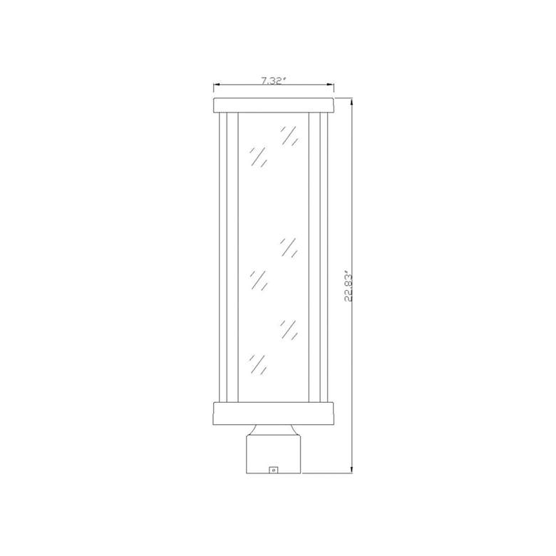 Image 7 Glenwood 20" High Black Outdoor Post Light more views