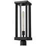 6_Glenwood 20"H Black Outdoor Post Light w/ Round Pole Fitter more views