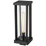 3_Glenwood 20"H Black Outdoor Post Light w/ Square Pole Fitter more views