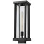 5_Glenwood 20"H Black Outdoor Post Light w/ Square Pole Fitter more views