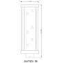6_Glenwood 20"H Black Outdoor Post Light w/ Square Pole Fitter more views