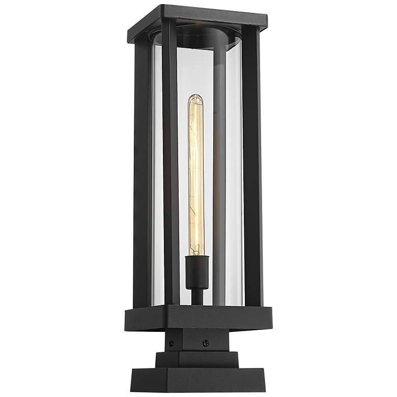 Image 2 Glenwood 22 1/2" High Black Outdoor Pier Mount Light