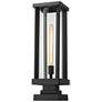 2_Glenwood 22 1/2" High Black Outdoor Pier Mount Light
