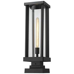 Glenwood 22 1/2" High Black Outdoor Pier Mount Light