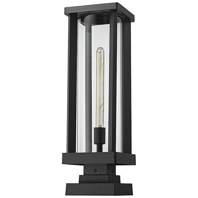 Image 7 Glenwood 22 1/2" High Black Outdoor Pier Mount Light more views