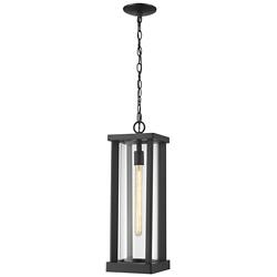 Glenwood 22 1/4"H Black Rectangular Outdoor Hanging Light