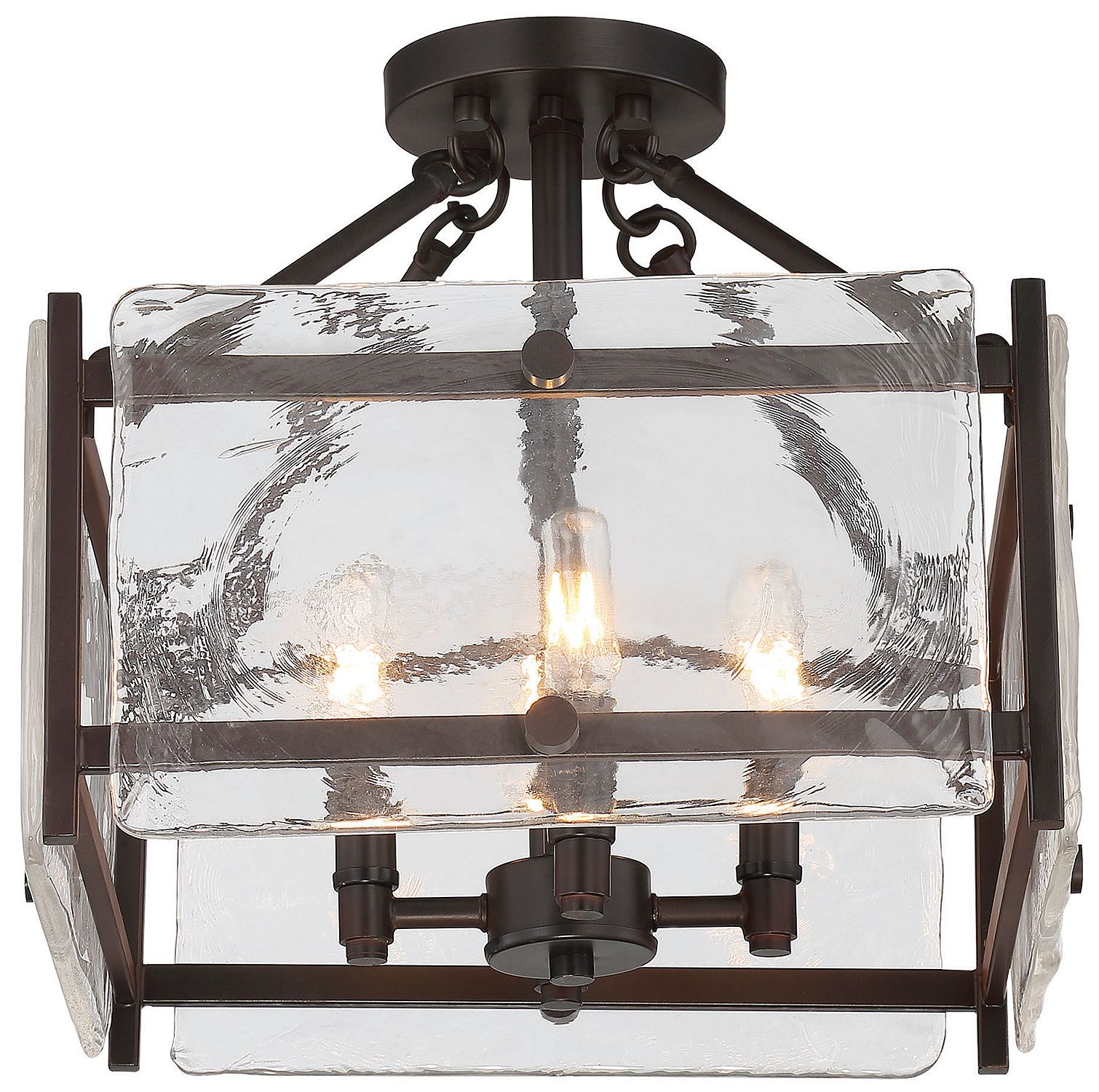 Glenwood 4-Light Ceiling Light in English Bronze