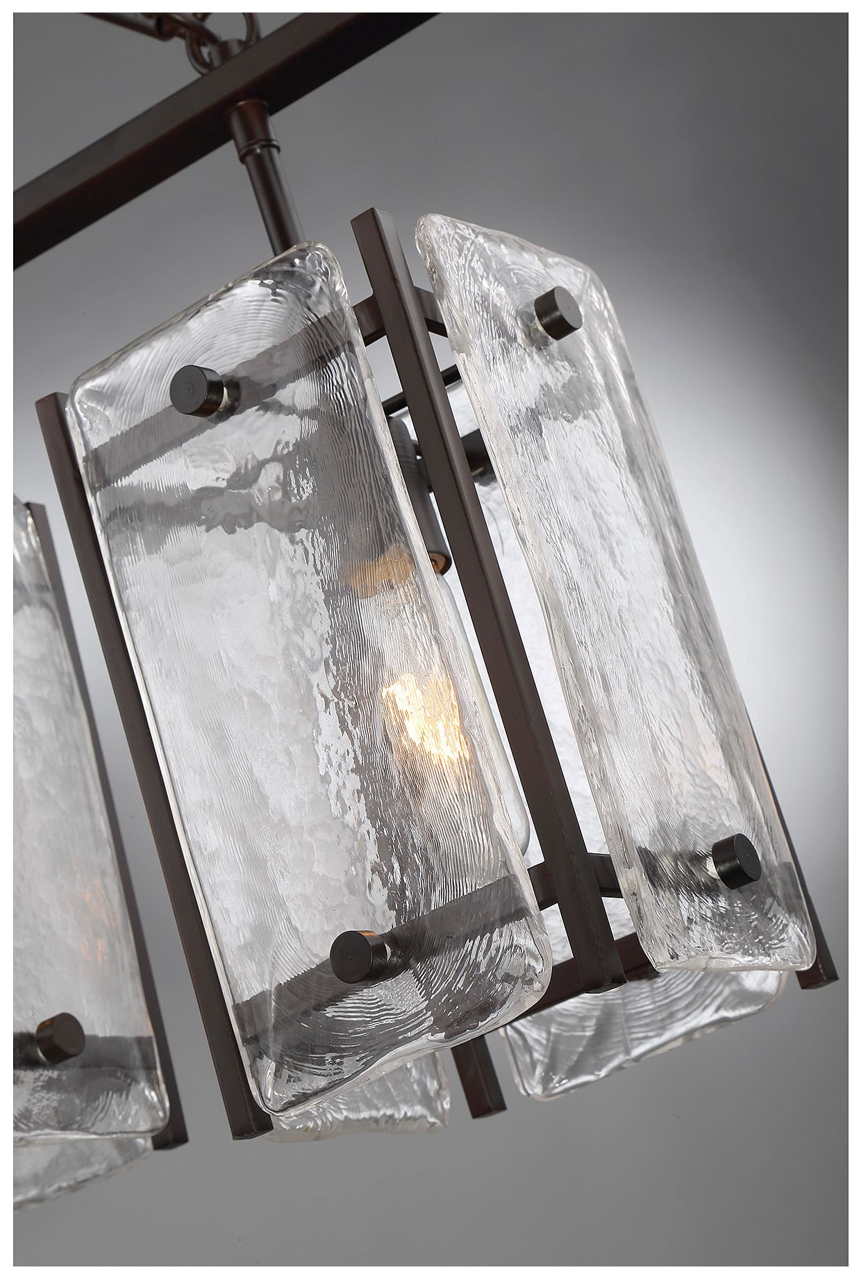Image 5 Glenwood 5-Light Linear Chandelier in English Bronze more views