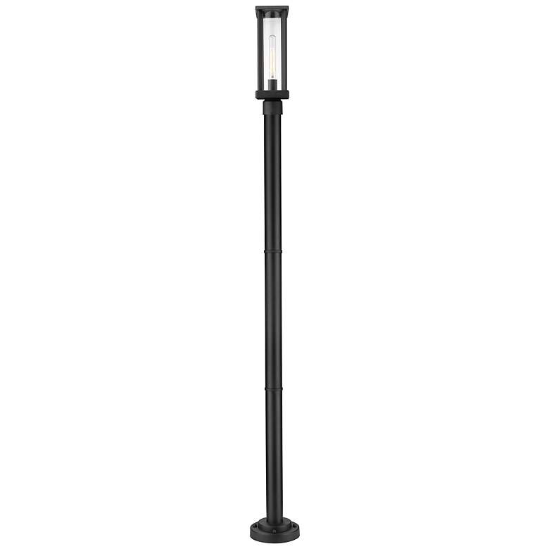Image 4 Glenwood 88 3/4" High Black Outdoor Post Light with Base more views