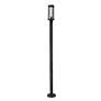 6_Glenwood 88 3/4" High Black Outdoor Post Light with Base more views