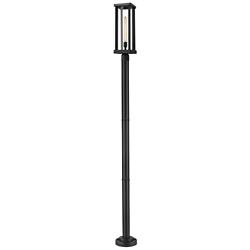 Glenwood 93 3/4" High Black Aluminum Outdoor Post Light