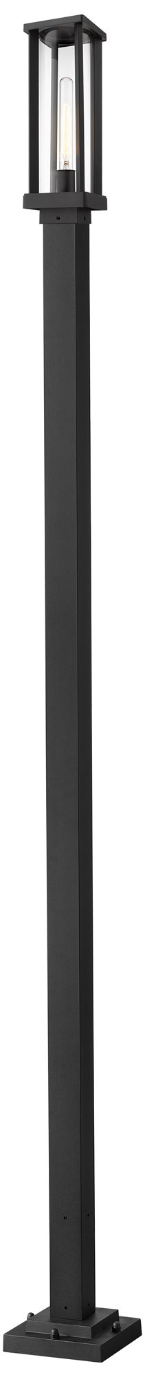 Glenwood by Z-Lite Black 109 inch 1 Light Outdoor Post Mounted Fixture