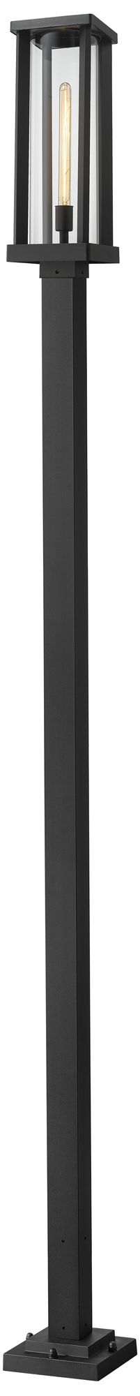 Glenwood by Z-Lite Black 114 inch 1 Light Outdoor Post Mounted Fixture
