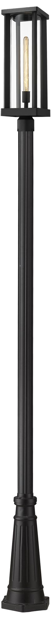 Glenwood by Z-Lite Black 114 inch 1 Light Outdoor Post Mounted Fixture