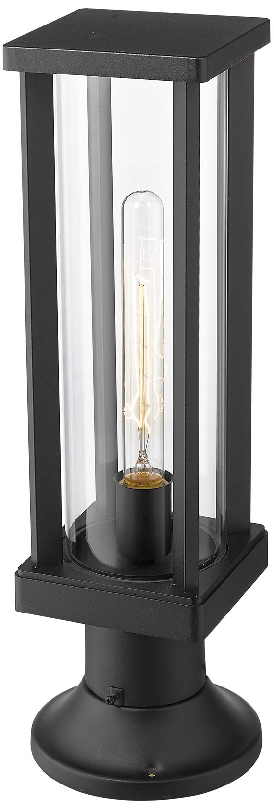 Image 5 Glenwood by Z-Lite Black 16 inch 1 Light Outdoor Pier Mounted Fixture more views