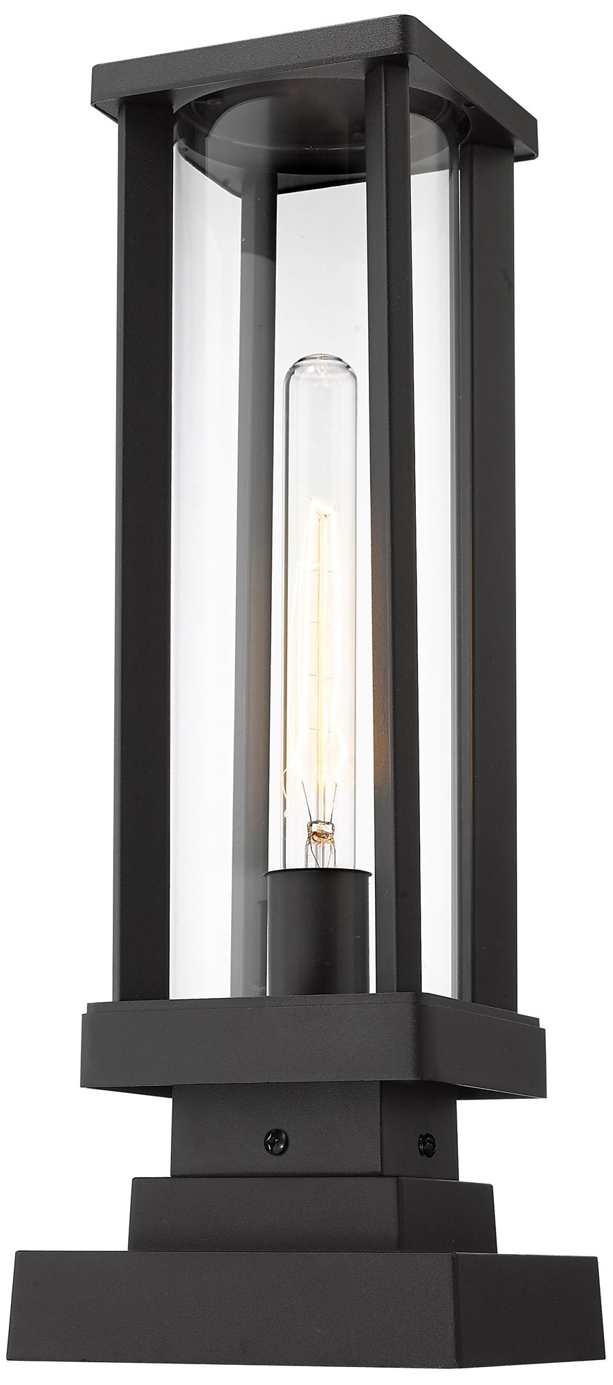 Image 2 Glenwood by Z-Lite Black 17.5 inch 1 Light Outdoor Pier Mounted Fixture