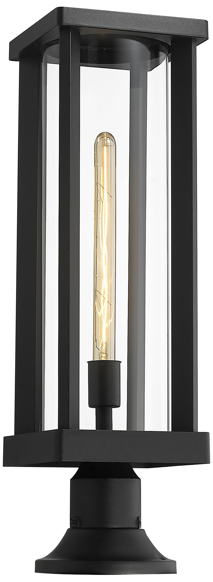 Glenwood by Z-Lite Black 22 inch 1 Light Outdoor Pier Mounted Fixture
